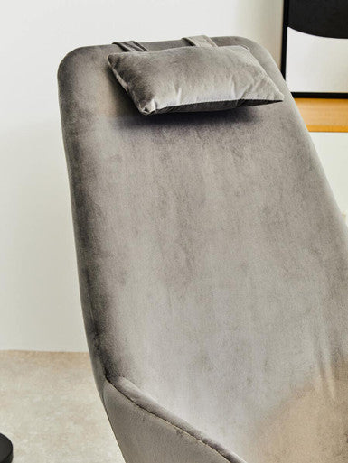 Stockholm Grey Velvet Rocking Chair