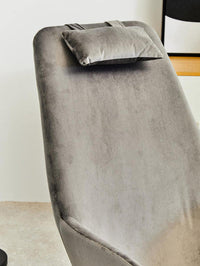 Stockholm Grey Velvet Rocking Chair