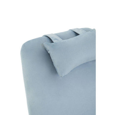 Stockholm Blue Velvet Rocking Chair