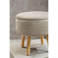 Ivy Mink Velvet Stool