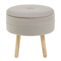 Ivy Mink Velvet Stool