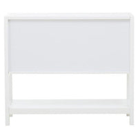 Sherman White Wood Side Cabinet