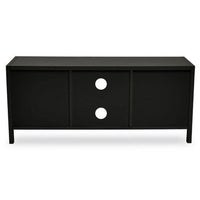 Sherman Black Wood Media Unit