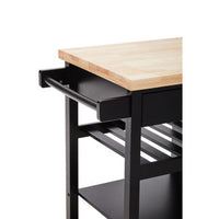 Frankfurt Black Kitchen Trolley