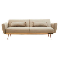 Hatton Mink Velvet Sofa Bed