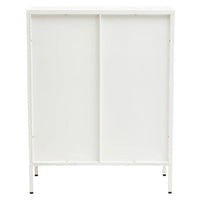 Acier Two Door White Cabinet