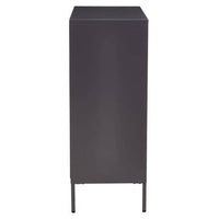 Acier Two Door Grey Metal Cabinet