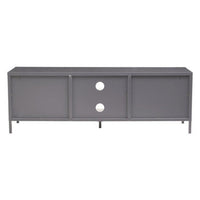 Acier Two Door Grey Metal Media Unit