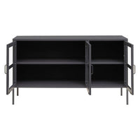 Acier Three Door Grey Metal Sideboard