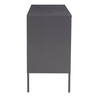 Acier Three Door Grey Metal Sideboard