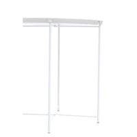 Acero Round White Side Table