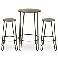 District 3Pc Bar Table And Stool Set