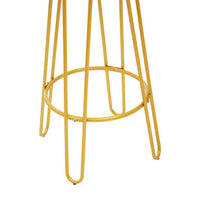 District Gold Finish Metal Frame Bar Stool