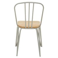 District Grey Finish Metal Frame Dining Chair