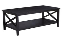 Heritage Black Wood Coffee Table