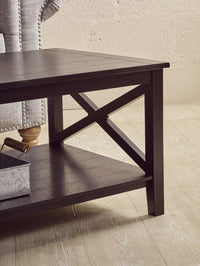 Heritage Black Wood Coffee Table