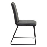 New Foundry Black Leather Effect Chair