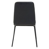New Foundry Black Leather Effect Chair