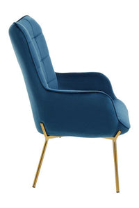 Stockholm Blue Velvet Chair