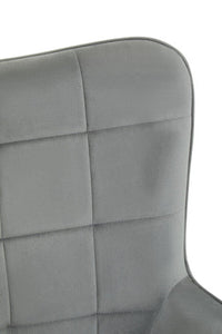 Stockholm Grey Velvet Chair