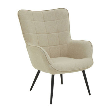 Stockholm Natural Fabric Armchair