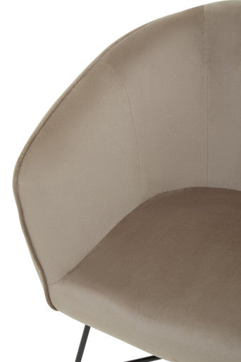 Stockholm Mink Velvet Chair