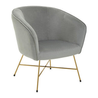 Stockholm Grey Chair With Metal Frame