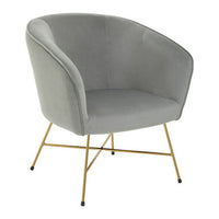 Stockholm Grey Chair With Metal Frame