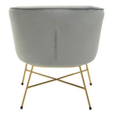Stockholm Grey Chair With Metal Frame