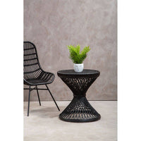 Mataram Black Finish Twisted Table
