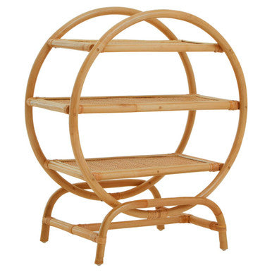 Mataram Three Tier Natural Rattan Shelf Unit 1