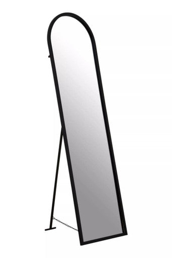 Avento Black Floor Mirror