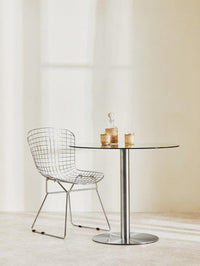 Metropolitan Round Silver Finish Dining Table