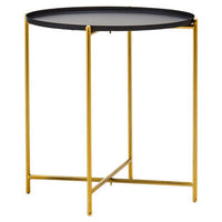 Trosa Black Top Side Table
