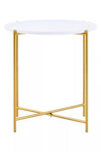Trosa White Top Side Table