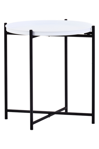 Trosa Side Table with Round White Top