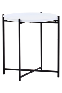 Trosa Side Table with Round White Top