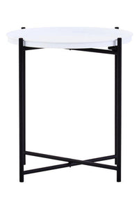 Trosa Side Table with Round White Top