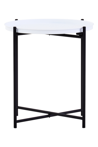 Trosa Side Table with Round White Top