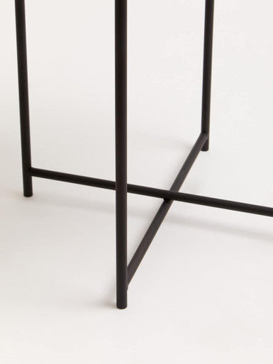 Trosa Side Table with Round White Top