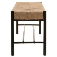 Bandar Natural Rope and Black Wood Bench