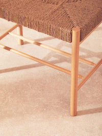 Bandar Small Natural Wood Bench