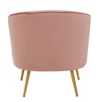 Yolanda Pink Velvet Chair