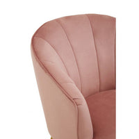 Yolanda Pink Velvet Chair