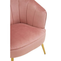 Yolanda Pink Velvet Chair