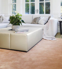 Hush Coral Pink Luxury Handcrafted Rug