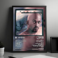 Rakim "The 18th Letter" Album Cover Poster - with Complete Tracklist