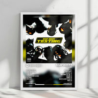 A$AP Rocky "TESTING" Album Cover Poster - with Complete Tracklist