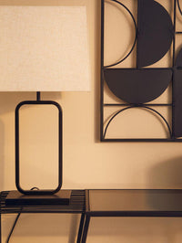 Lucas Natural and Black Table Lamp