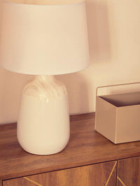 Wenita White Ceramic Table Lamp